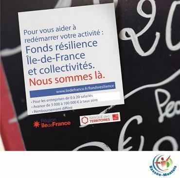 Affiche Fonds Résilience Ile-de-France