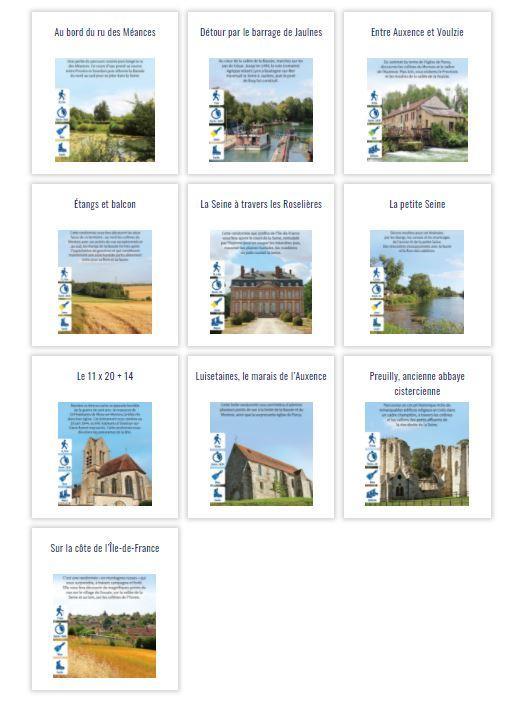 Mosaïque rando Association Provins Tourisme, entre Bassée, Montois et Morin