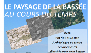 Affiche conférence Le paysage de la Bassée Au cours du Temps