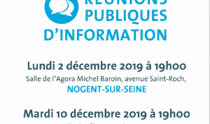 Affiche de la réunion publique du projet Bray-Nogent 2019