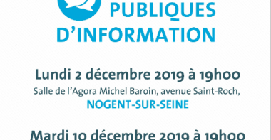 Affiche de la réunion publique du projet Bray-Nogent 2019